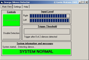 Silence Detector Software